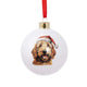 Splosh Christmas Cavoodle Round Bauble Tree Ornament Decoration