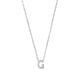 Wicked Sista G Initial Pendant Necklace Silver Tone