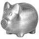 Pewter Plate Classic Pig Money Bank Keepsake Gift