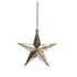 Gold Mirror Star Hanging Christmas Decoration 28CM