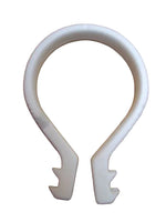 Sullivans Clip Curtain Cafe White Pack 10