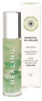 Summer Salt Body Essential Oil Roller Healing Aventurine Crystals 10ML