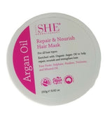 Om She Aromatherapy Repair Nourish Argan Oil Hair Mask 250G