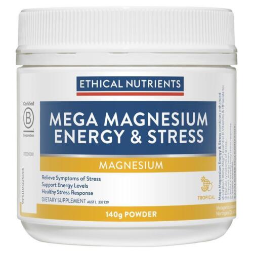 Ethical Nutrients Mega Magnesium Energy & Stress Powder 140g