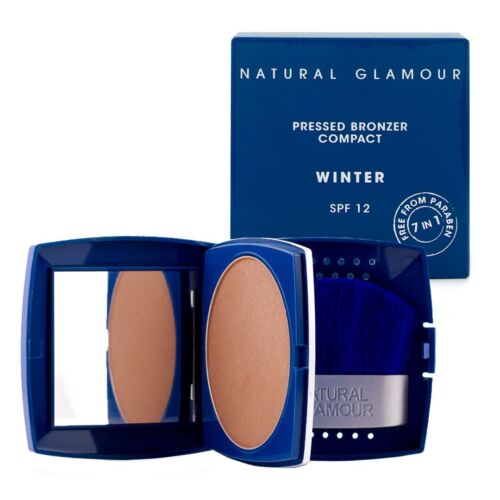 Natural Glamour Pressed Hypoallergenic Bronzing Powder Winter Shade 17g SPF 12