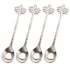 Flair Decor Silver Palm Tree Teaspoon Set 4 Piece