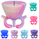 Tweexy Nail Polish Bottle Holder Washable Wearable Ring Silicone Assorted