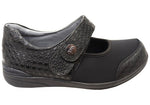 Homyped Maya Jane Womens Orthopedic Shoes Black E Fitting