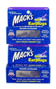 Mack's AquaBlock Pre Molded Silicone Earplugs for Swimming 2 Pair