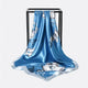 Blue Ditsy Floral Scarf Lightweight Fashion Accessory