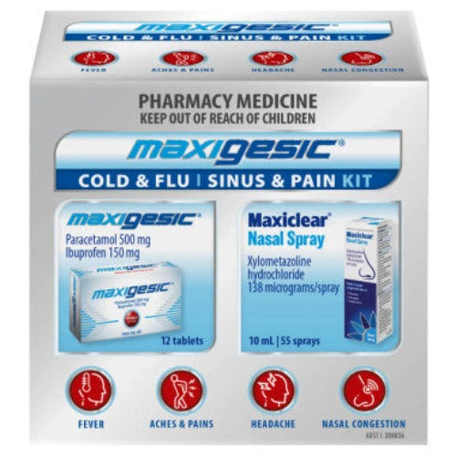 Maxigesic Cold & Flu, Sinus & Pain Kit