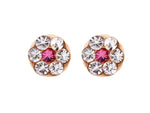 Studex Daisy Crystal Gold Plated Piercing Earrings