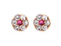 Studex Daisy Crystal Gold Plated Piercing Earrings