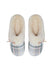 Snuggups Womens Cream Plaid Slides EU 39 to 40