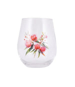 Splosh Native Blooms Stemless Wine Glass Red Floral