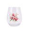 Splosh Native Blooms Stemless Wine Glass Red Floral