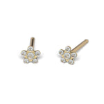 Studex System 75 Gold Plated Baby Daisy April Crystal Piercing Earrings 3mm