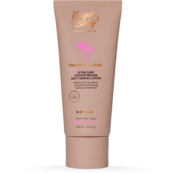 Sugar Baby Tan Of The Hour Ultra Dark Instant Bronze Self Tanning Lotion 200ml