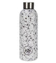 Terrazzo Stainless Steel Water Bottle White 500ML