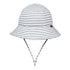Bedhead Toddler Bucket Hat Grey Stripe Sun Protection for 6 to 12 Months 47cm