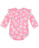 Toshi Swim Rashie Daisy Watermelon Long Sleeve Upf 50 Sun Protection Top Size 4
