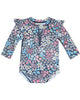 Toshi Ripple Swim Ls Onesie Wattle Dusk 000