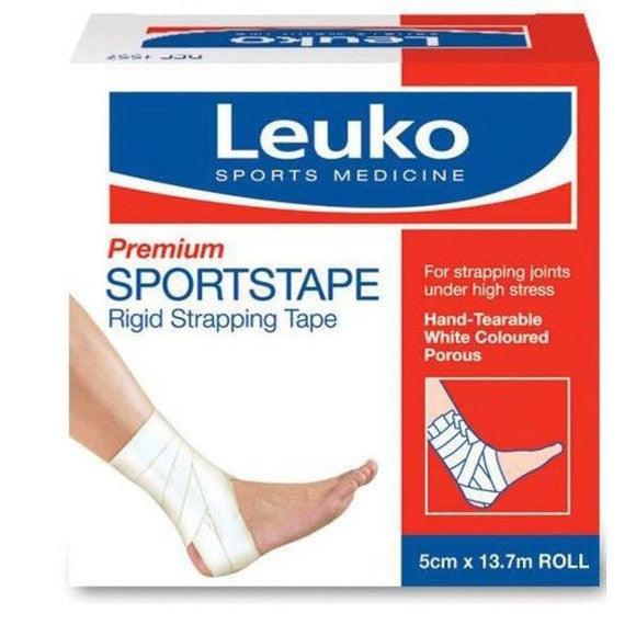 Leuko Sports Tape White 5cmx13.7m