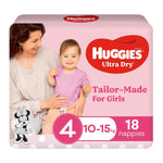 Huggies Nappies Ultra Dry Walker Girl 18s