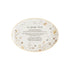 White Bee Giving Plate Fine Bone Porcelain 30.5 x 21.5CM