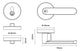 Trio Olympus Entrance Lever And Double Deadbolt Combo Set Satin Chrome