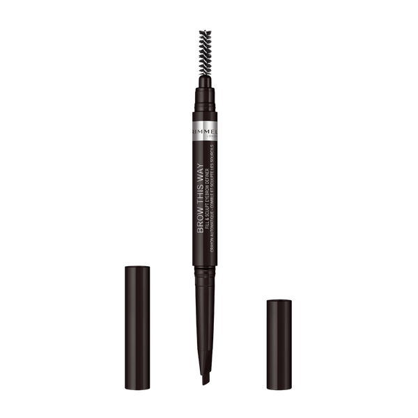 Rimmel Brow This Way 2-In-1 Filler & Fixer Eyebrow Definer Soft Black