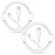 Apple Compatible USB-C to Lightning Cable (1m) - 2pcs