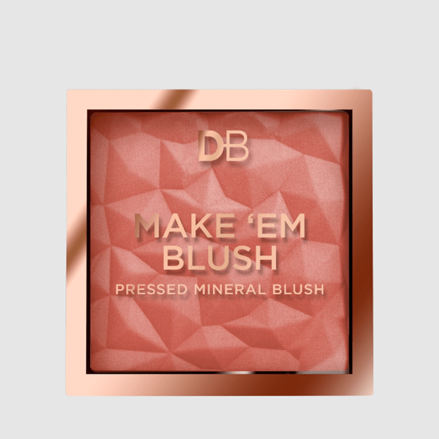 DB Cosmetics Make 'Em Blush Pressed Mineral Blush Rose Glow - Cosmetics Squad