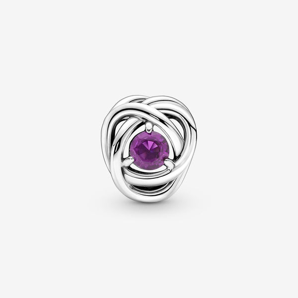 Pandora February Crystal Birthstone Eternity Circle Charm