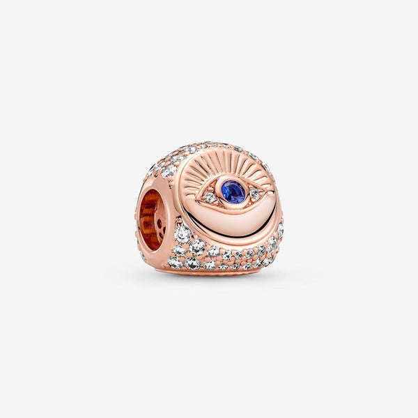 Pandora Hamsa, All-seeing Eye & Feather Three-sided Charm