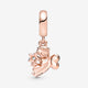 Pandora Heart Winged Angel Dangle Charm