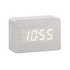 Jinx LED Alarm Clock - White