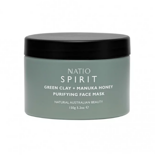 Natio Spirit Green Clay & Manuka Honey Purifying Face Mask
