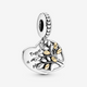 Pandora Two-Tone Family Tree Heart Dangle Charm