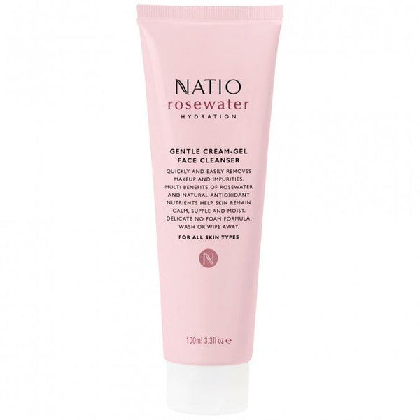 Natio Rosewater Cream-Gel cleanser 100ml - Cosmetics Squad