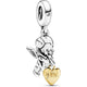 Pandora Cupid & You Heart Dangle Charm